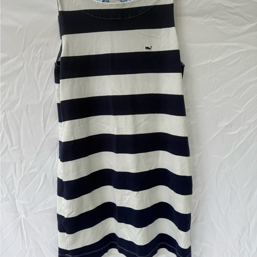 Lilly Pulitzer for Target Navy and White Striped Midi Dress